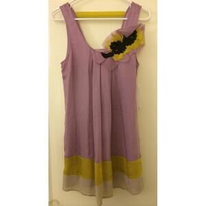 NWT$82 Petticoat Alley Womens Top Blouse Dress Lavender XS